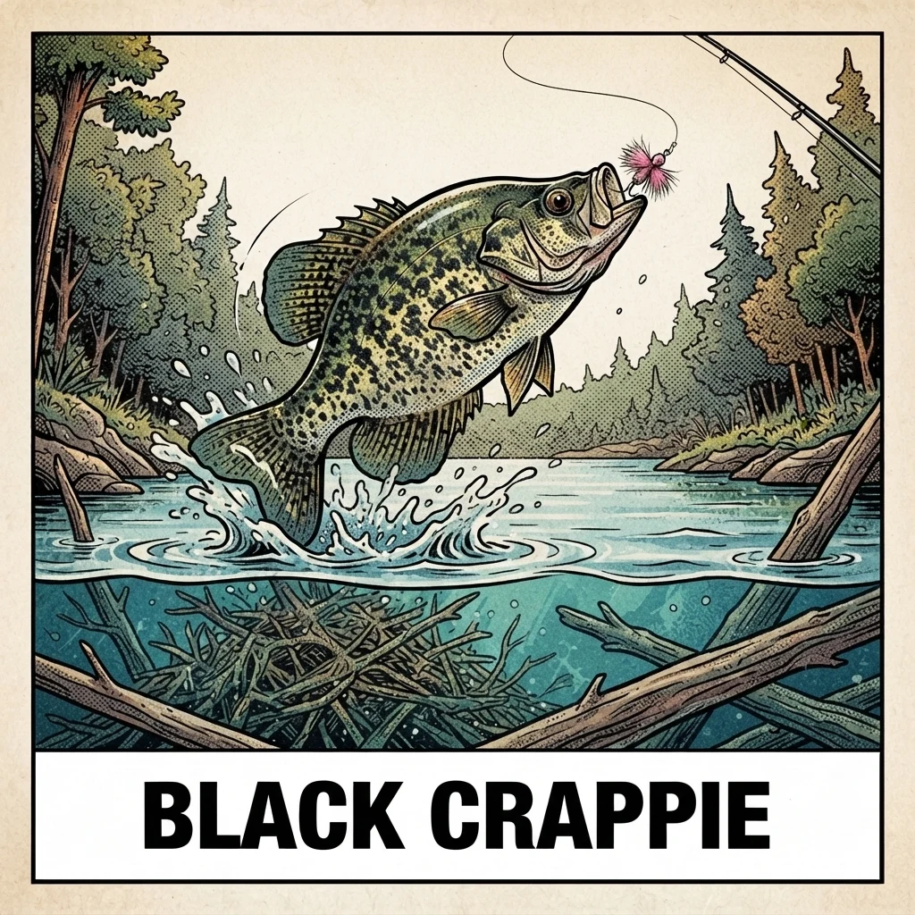 Black Crappie species card